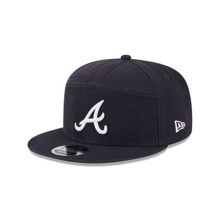 Atlanta Braves Cotton Canvas 9FIFTY Split Panel Trucker Hat