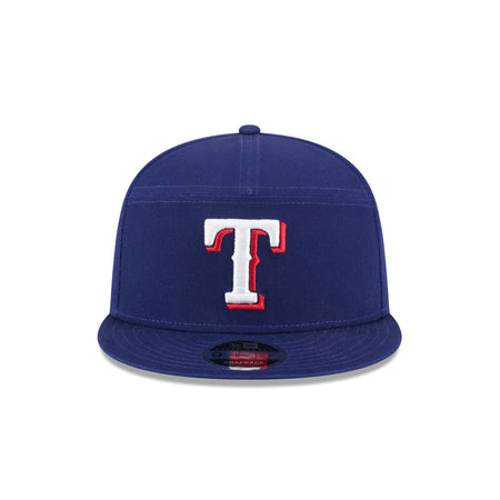 Texas Rangers Cotton Canvas 9FIFTY Split Panel Trucker Hat