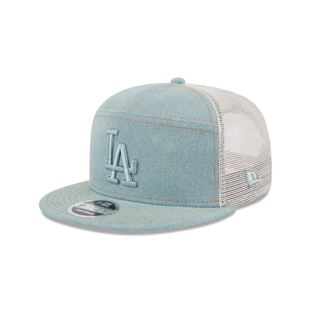 Los Angeles Dodgers Denim 9FIFTY Split Panel Trucker Hat