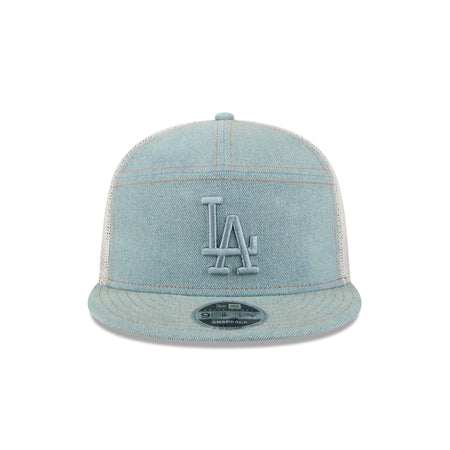 Los Angeles Dodgers Denim 9FIFTY Split Panel Trucker Hat