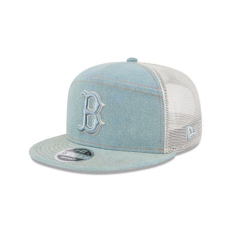 Boston Red Sox Denim 9FIFTY Split Panel Trucker Hat