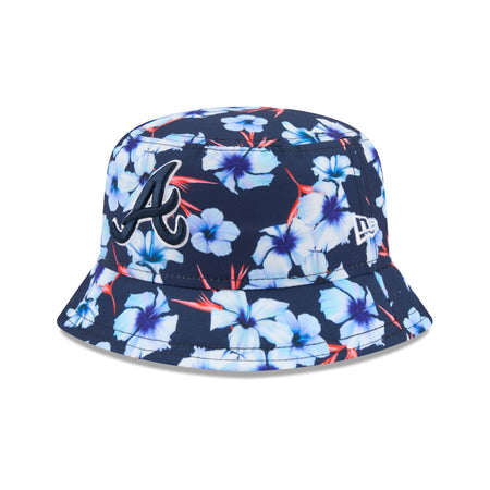 Atlanta Braves Pattern Bucket Hat