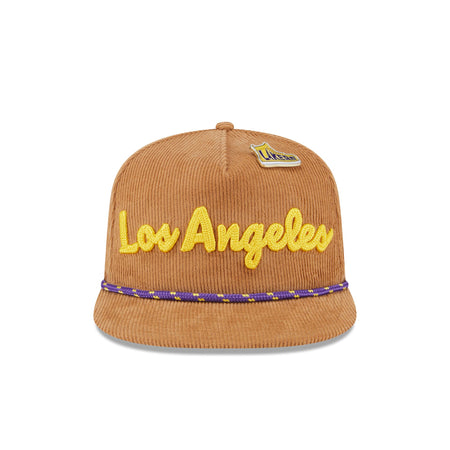 Los Angeles Lakers 2025 All-Star Game Fan Pack Corduroy Golfer Hat