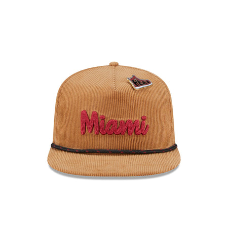 Miami Heat 2025 All-Star Game Fan Pack Corduroy Golfer Hat