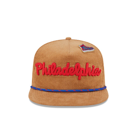 Philadelphia 76ers 2025 All-Star Game Fan Pack Corduroy Golfer Hat