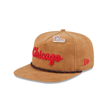 Chicago Bulls 2025 All-Star Game Fan Pack Corduroy Golfer Hat