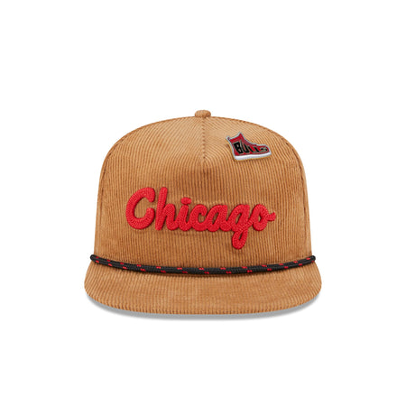 Chicago Bulls 2025 All-Star Game Fan Pack Corduroy Golfer Hat