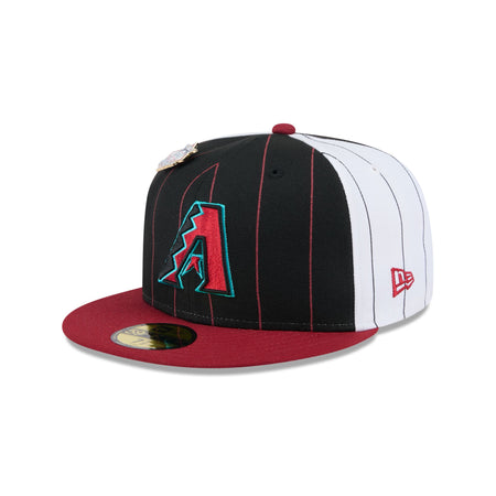 Arizona Diamondbacks Pinstripe League Pin 59FIFTY Fitted Hat