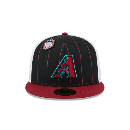 Arizona Diamondbacks Pinstripe League Pin 59FIFTY Fitted Hat