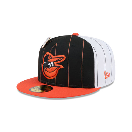 Baltimore Orioles Pinstripe League Pin 59FIFTY Fitted Hat