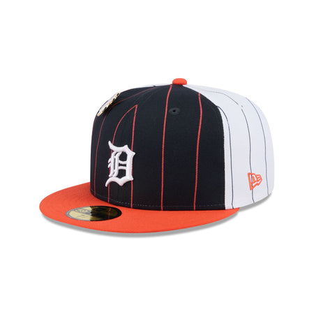 Detroit Tigers Pinstripe League Pin 59FIFTY Fitted Hat