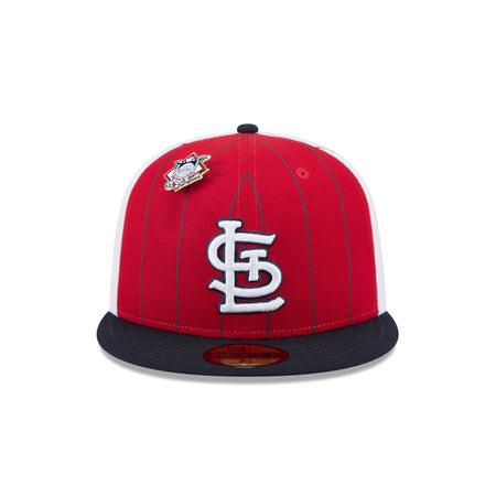 St. Louis Cardinals Pinstripe League Pin 59FIFTY Fitted Hat