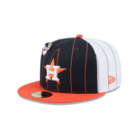 Houston Astros Pinstripe League Pin 59FIFTY Fitted Hat