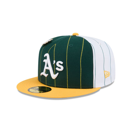 Athletics Pinstripe League Pin 59FIFTY Fitted Hat