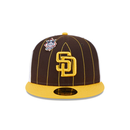 San Diego Padres Pinstripe League Pin 59FIFTY Fitted Hat