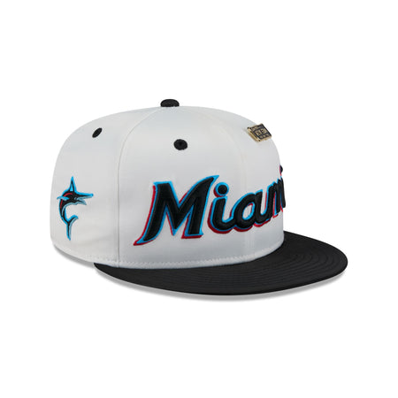 Miami Marlins Spring Satin 59FIFTY Fitted Hat