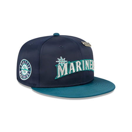 Seattle Mariners Spring Satin 59FIFTY Fitted Hat