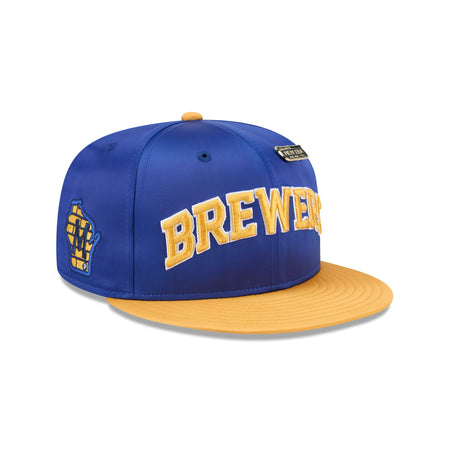 Milwaukee Brewers Spring Satin 59FIFTY Fitted Hat