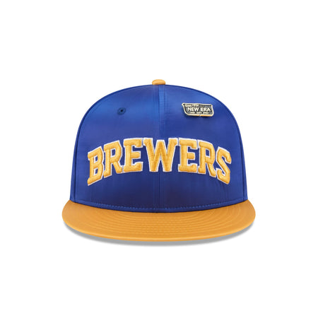 Milwaukee Brewers Spring Satin 59FIFTY Fitted Hat