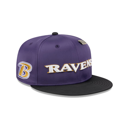 Baltimore Ravens Spring Satin 59FIFTY Fitted Hat