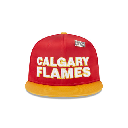 Calgary Flames Spring Satin 59FIFTY Fitted Hat