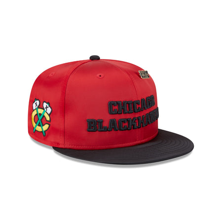 Chicago Blackhawks Spring Satin 59FIFTY Fitted Hat