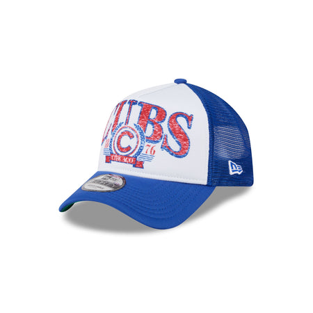 Chicago Cubs Distressed 9FORTY A-Frame Trucker Hat