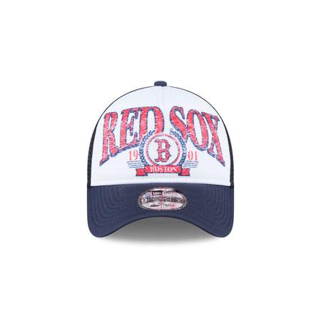 Boston Red Sox Distressed 9FORTY A-Frame Trucker Hat