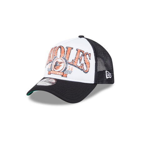 Baltimore Orioles Distressed 9FORTY A-Frame Trucker Hat