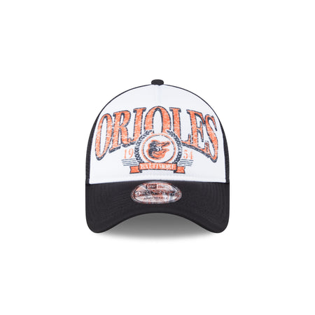 Baltimore Orioles Distressed 9FORTY A-Frame Trucker Hat