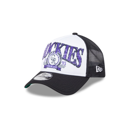 Colorado Rockies Distressed 9FORTY A-Frame Trucker Hat