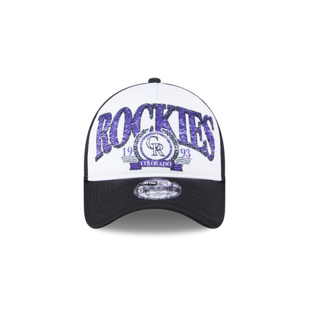 Colorado Rockies Distressed 9FORTY A-Frame Trucker Hat