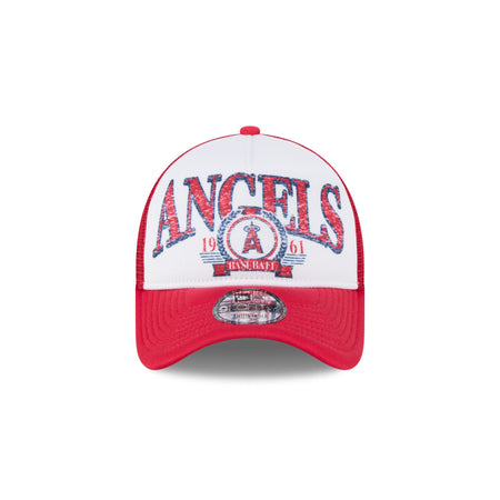 Los Angeles Angels Distressed 9FORTY A-Frame Trucker Hat