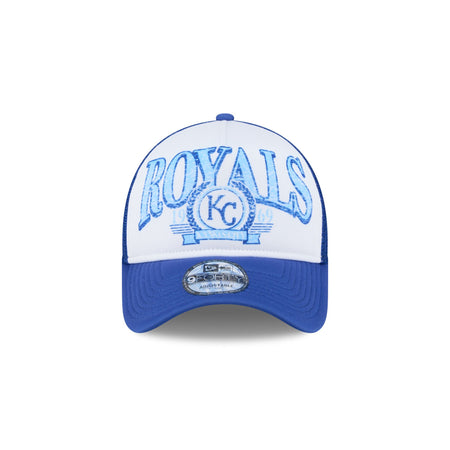 Kansas City Royals Distressed 9FORTY A-Frame Trucker Hat