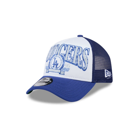 Los Angeles Dodgers Distressed 9FORTY A-Frame Trucker Hat