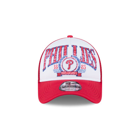 Philadelphia Phillies Distressed 9FORTY A-Frame Trucker Hat