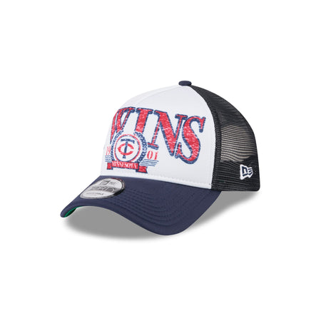 Minnesota Twins Distressed 9FORTY A-Frame Trucker Hat