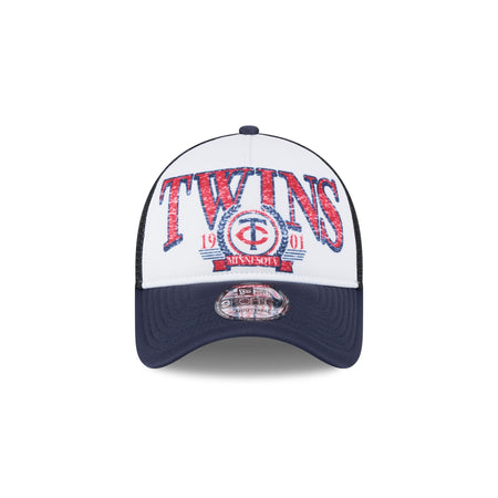 Minnesota Twins Distressed 9FORTY A-Frame Trucker Hat