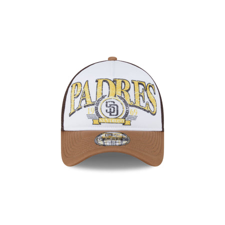 San Diego Padres Distressed 9FORTY A-Frame Trucker Hat