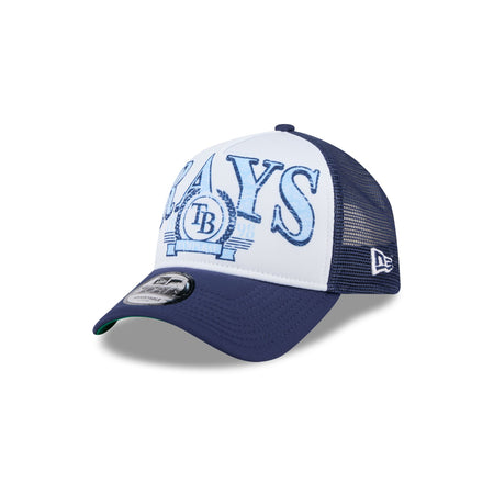 Tampa Bay Rays Distressed 9FORTY A-Frame Trucker Hat