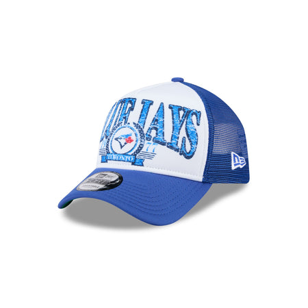 Toronto Blue Jays Distressed 9FORTY A-Frame Trucker Hat