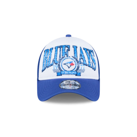 Toronto Blue Jays Distressed 9FORTY A-Frame Trucker Hat