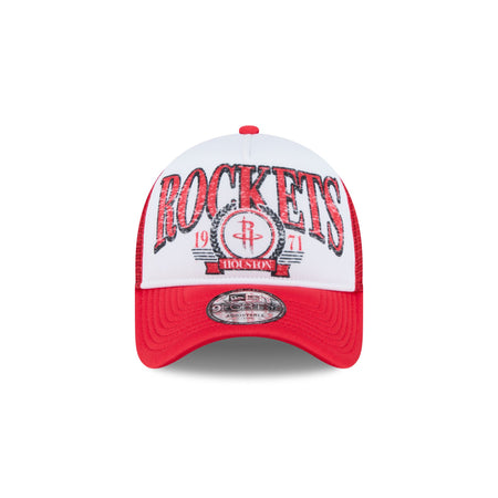 Houston Rockets Distressed 9FORTY A-Frame Trucker Hat