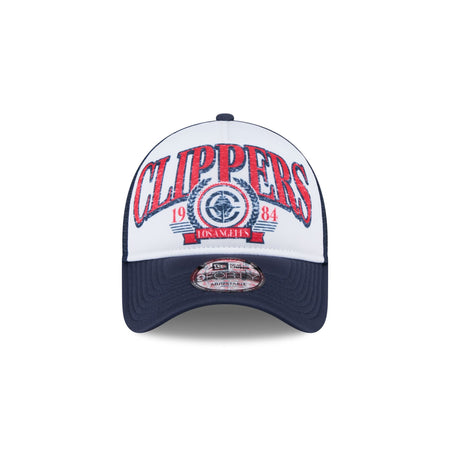 Los Angeles Clippers Distressed 9FORTY A-Frame Trucker Hat