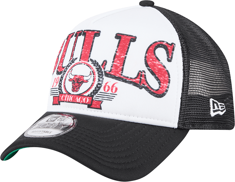 Chicago Bulls Distressed 9FORTY A-Frame Trucker Hat