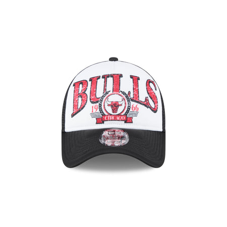 Chicago Bulls Distressed 9FORTY A-Frame Trucker Hat