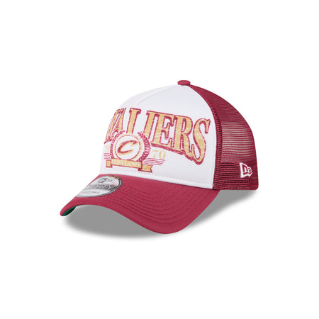 Cleveland Cavaliers Distressed 9FORTY A-Frame Trucker Hat