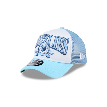 Memphis Grizzlies Distressed 9FORTY A-Frame Trucker Hat