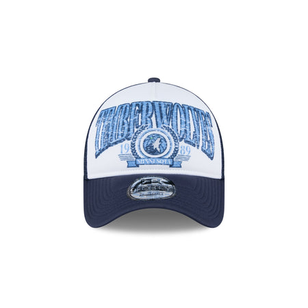 Minnesota Timberwolves Distressed 9FORTY A-Frame Trucker Hat