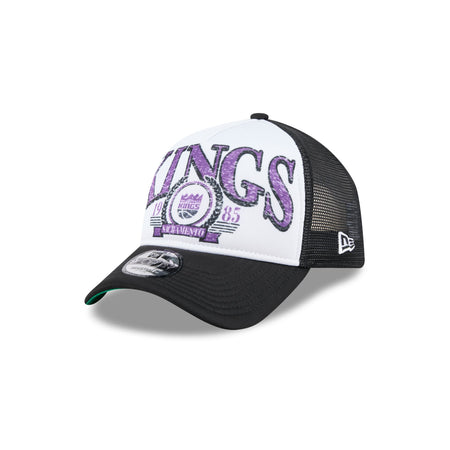 Sacramento Kings Distressed 9FORTY A-Frame Trucker Hat